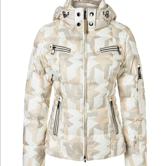 Rare Bogner Carry D Down Ski Jacket in Size 4 (XS/S) NWOT off-white camouflage - Picture 6 of 14